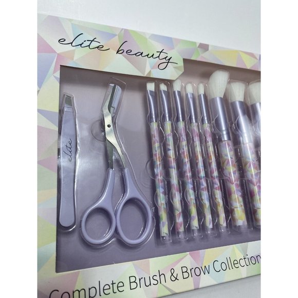elite beauty complete brush & brow collection make up brushes - Picture 3 of 6